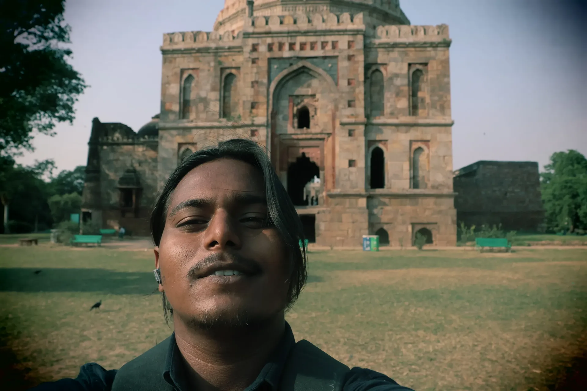 Cameramanbhaiya on location at a heritage site in Delhi